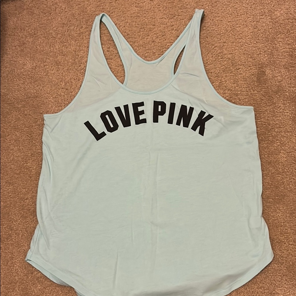 PINK Victoria's Secret Aqua Tank Top